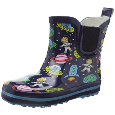 Image of Beck Boy&#039;s Space Wellington Boots, Blue, 11 UK Child