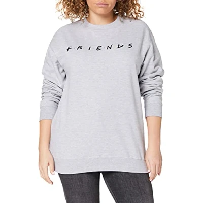 Image of FRIENDS Women&#039;s Titles Sweatshirt, Grey (Grey Heather Hgy), 8 (Size:Small)