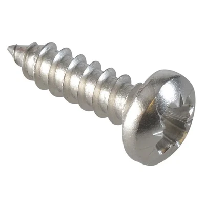 Image of Forgefix Self Tapping Screw Pozi Compatible Pan A2 SS 1/2in x 6 ForgePack 60 FOR184904