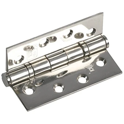 Image of Duratool D02053 Fire Door Ball Bearing Hinge, Polished Stainless Steel, 102 mm x 38