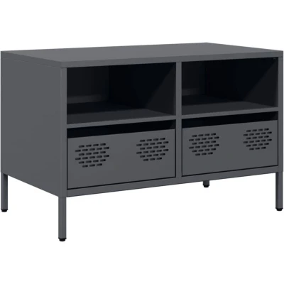 Image of vidaXL TV Cabinet Anthracite 68x39x43.5 cm Cold rolled Steel