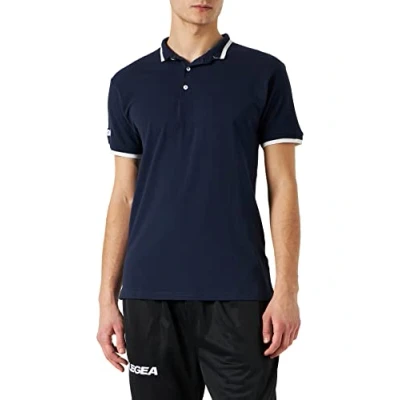Image of lea srl Unisex Polo Shirt Dacca T Shirt, Blue/White, L