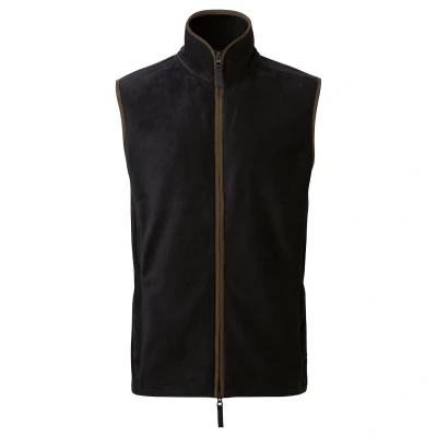 Image of Premier Mens Artisan Fleece Gilet (Black/Brown) Size Medium