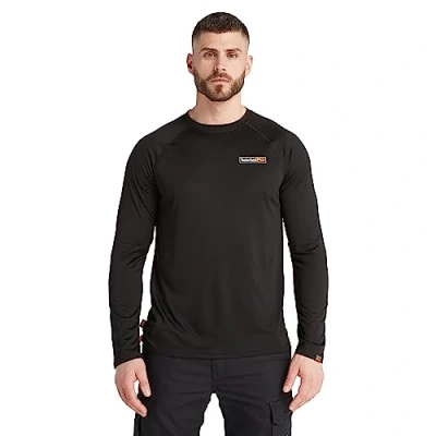 Image of Timberland PRO Men&#039;s Wicking Good Long Sleeve T Shirt 2.0, Black, XXXXL