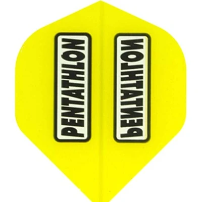 Image of abcdarts Unisex Adult Pentathlon Classic Dart Flights, Yellow, EU