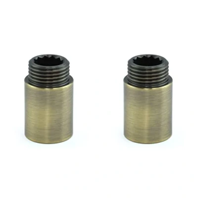 Image of Hot Flow 30mm Rigid Radiator Valve Extensions 1/2 inch BSP (Antique Brass) (Pair)
