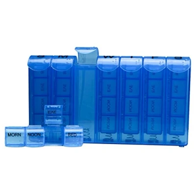 Image of Lifemax Weekly Four Dose Pill Organiser with Spring Action