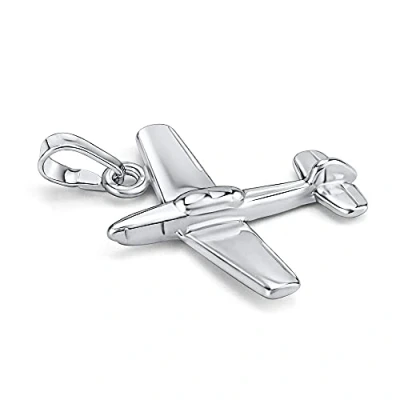 Image of SILVEGO 925 Sterling Silver Pendant Airplane