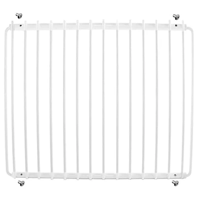 Image of SPARES2GO Fridge Shelf compatible with Beko Refrigerator Freezer Adjustable White Plastic Coated Extendable Arms (Small, 360mm 560mm x 320mm)