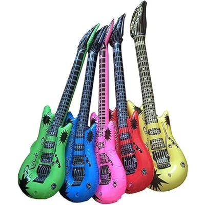 Image of Mr. Gadget&#039;s Solutions Inflatable Children Blow Up Toys For Kids Party Guitar