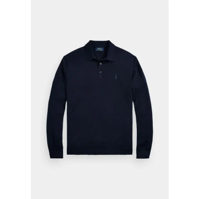 Image of Polo Ralph Lauren WOOL Polocollar Sweater Jumper, Men&#039;s, Size: XXL, Hunter navy