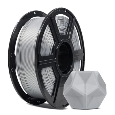 Image of FLASHFORGE 3D Printer Filament, PLA PRO Filament 1.75mm, 1KG Spool (2.2lbs), Dimensional Accuracy +/ 0.02mm for FDM Printers, Better Tenacity &amp; No Knotting (Silver)