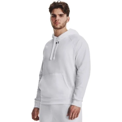 Image of Under Armour Mens Rival Fitted OTH Hoodie White XXL