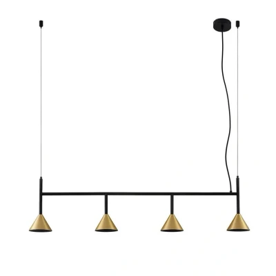 Image of Lucande Kartio hanging light, brass