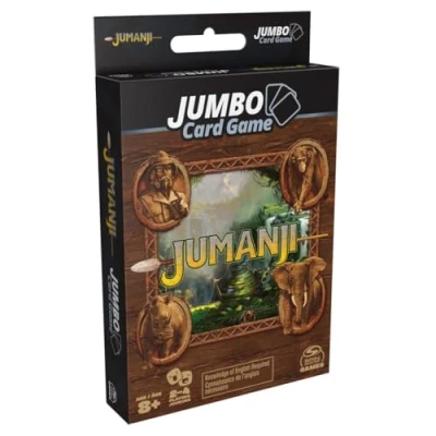 Image of Jumanji, Jumbo Card Game Classic Scary Adventure Family Board Funny Gift Based on the Action Comedy Movie, for Kids and Adults Ages 8 &amp; up