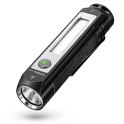 Image of Sofirn IF23 Led Torch Rechargeable USB C Torches Super Bright 4000 Lumens EDC Waterproof Multicolor Flashlight with Side RGB Lights Magnetic Tail Cap for Outdoors Emergency Work