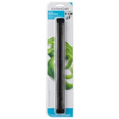 Image of KitchenCraft Magnetic Knife Holder for Wall, Plastic, 33 cm, Grey