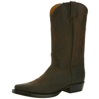 Image of Grinders Men&#039;s Luisiana Cowboy Boots, Brown, 7 UK