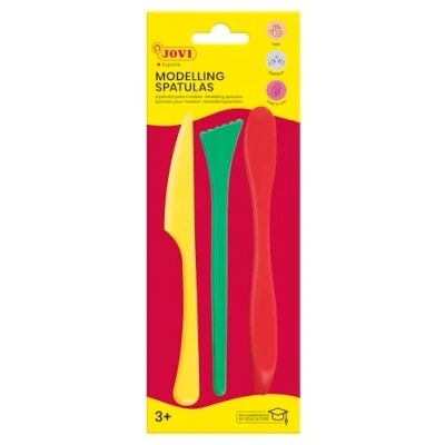 Image of Jovi Modelling Tools for Clay, Plasticine and Others Pack of 3 in Blister Packaging