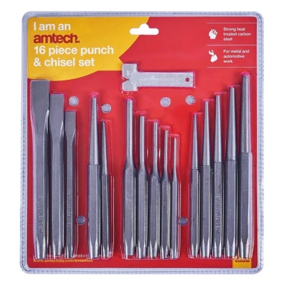 Image of Amtech G4120 16pc Mechanics Punch and Chisel Set, 16 Count (Pack of 5), Set 5