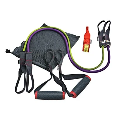 Image of Perfect Fitness Resistance Band Kit with Door Anchor and Universal Handles
