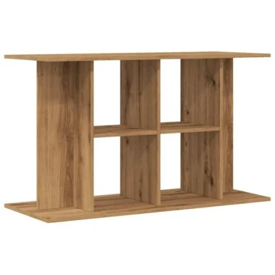 Image of vidaXL Fish Tank Table Artisan Oak Aquarium Stand with Storage Engineered Wood Display Cabinet 100 x 40 60 cm