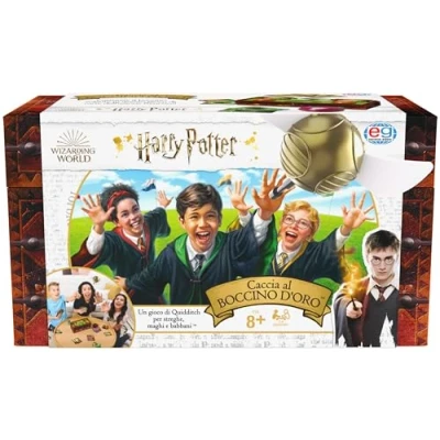 Image of Spin Master Games Harry Potter Catch The Golden Snitch, A Quidditch Board Game for Witches, Wizards and Muggles, Family Aged 8 Up