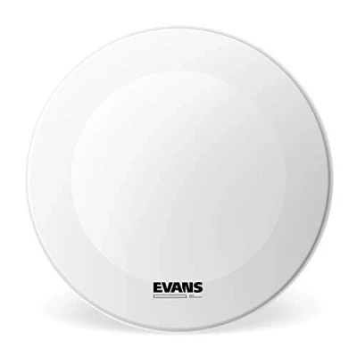 Image of Evans Bass Drum Heads BD26RGCW NP 26 Inch No Port EQ3 Resonant Coated White Head
