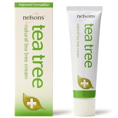 Image of Nelsons Tea Tree Cream (30ml), Natural Face &amp; Body with Australian Oil for Skin, Widely Considered A Antiseptic and Antifungal, Fragrance Free, Paraben Free