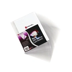 Image of Rexel Nyrex Card Holder Polypropylene 95x64mm Top Opening Clear (Pack 25)12010