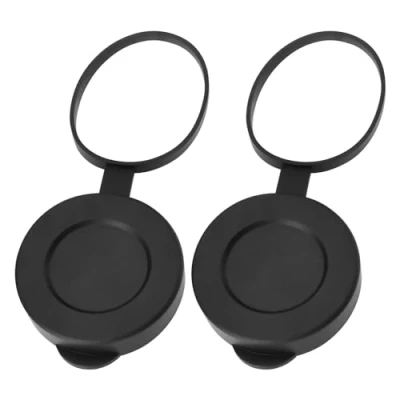 Image of LT Easiyl 2pcs Rubber Objective Lens Caps Protective Cover Compatible with 8x42 10x42 12x42 Binoculars Monoculars, Black