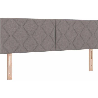 Image of vidaXL Headboard with Taupe 160 cm Faux Leather