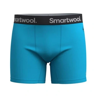 Image of Smartwool Men&#039;s Boxer Shorts Pool Blue Large, Blue, L