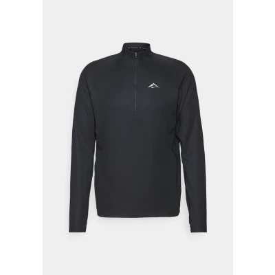 Image of Nike Performance Trail Midlayer Long sleeved top, Men&#039;s, Size: Small, Black/white