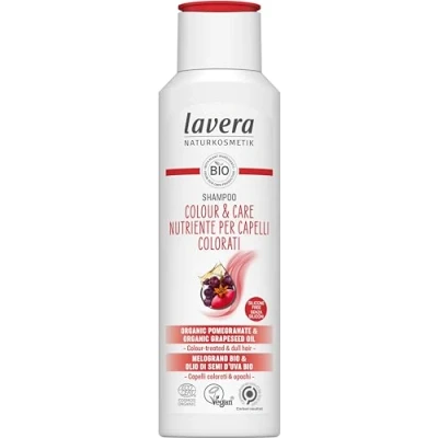 Image of lavera Shampoo Colour and Care Radiant Hair Natural Cosmetics Vegan Certified 250ml