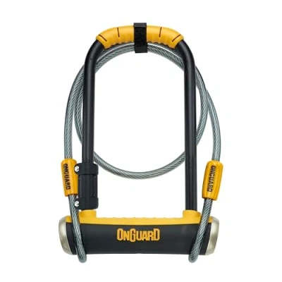 Image of OnGuard Pitbull DT Shackle U Lock Plus Cable Diamond Sold Secure Rating