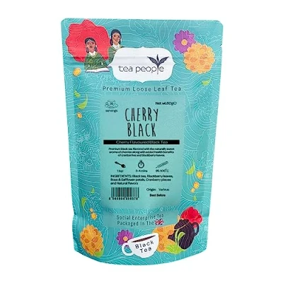 Image of Tea People Cherry Black 60g Retail Pack