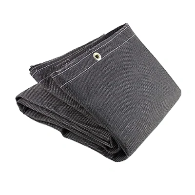 Image of Jackson Safety Welding and Grinding Protective Blanket Fiberglass Vermiculite, 1m x 650C working temp, with grommets for hanging J2721