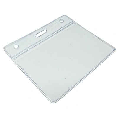 Image of Customcard 60 x 90 mm Pocket ID Badge Plastic Wallet Clear (Pack of 100) IDPOCKERTSPACK100