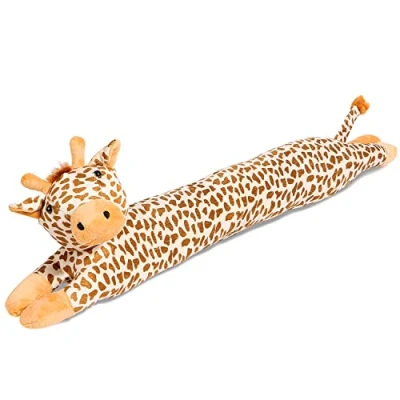 Image of SANFERGE 36 Inch 3LB Heavy Duty Under Door Draft Stopper, Decorative Soundproof Blocker, Energy Saving Guard, Giraffe Yellow