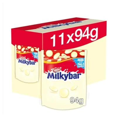 Image of Milkybar White Chocolate Giant Buttons Sharings Bags, 11 x 94 g