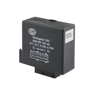Image of 2159998 Indicator Relay HELLA 4DN 007 431 201 24V 21W Electronic 2+1+1(8)x21W for trailer