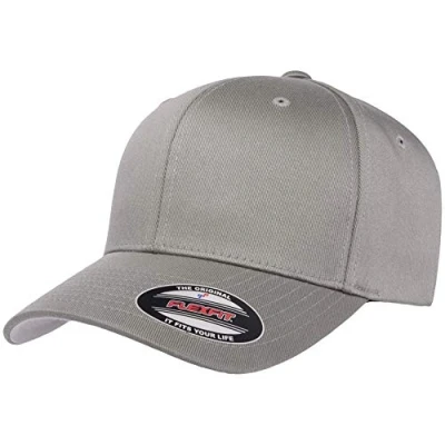Image of Flexfit Men&#039;s Athletic Baseball Fitted Cap, Gray, XX Large
