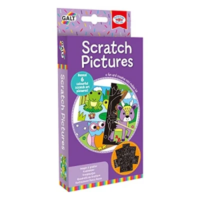 Image of Galt Toys, Scratch Pictures, Mini Makes Craft Kit for Kids, Ages 5 Years Plus