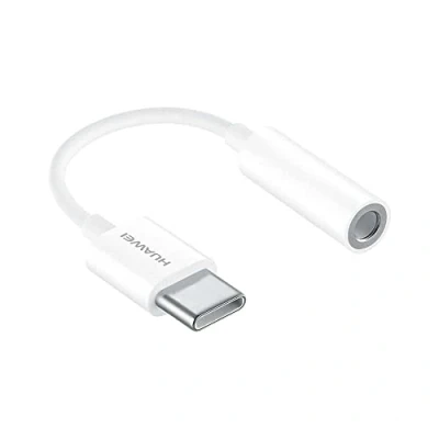 Image of HUAWEI USB C to 3.5 mm Earphone/Headphone Audio Jack Adapter White