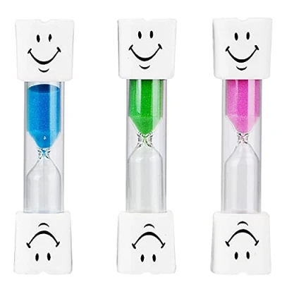 Image of ZKSM Brushing Timer, 3 Minute Dental Hourglass for Kids, Tooth Sand Timer (3 Pieces)