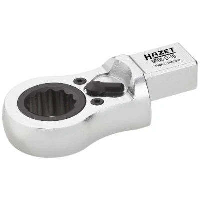 Image of Hazet 18 mm/14 x 19 Ratcheting Insert Box End Wrench Black/Silver