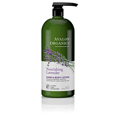 Image of Avalon Organics Hand &amp; Body Lotion, Nourishing Lavender, 32 Ounce