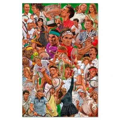 Image of Grupo Erik Legendary Tennis Players Poster 36 x 24 inches / 91.5 61 cm Shipped Rolled Up Cool Posters Art &amp; Prints Wall