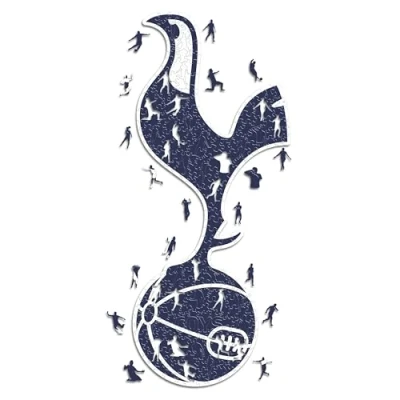 Image of Iconic Puzzles, 100% eco sustainable wooden puzzle with official license Tottenham Logo, size S, 150 pieces